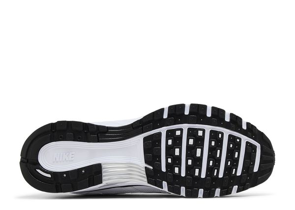 Nike P-6000 White Metallic Silver Black Bottom