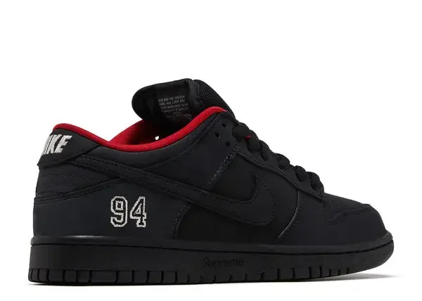Nike SB Dunk Low Supreme 94 Black Back