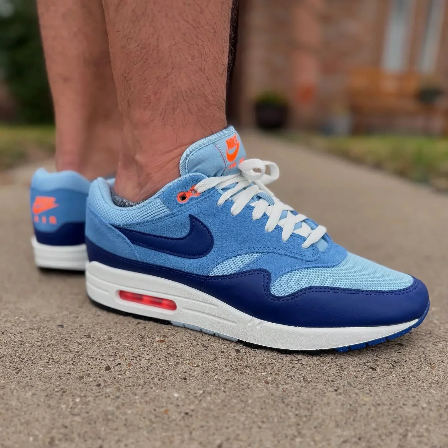 Nike Air Max 1 Essential Psychic Blue outfit