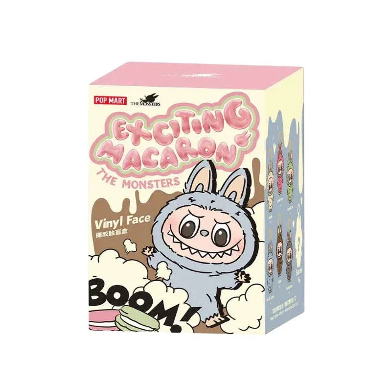 Pop Mart Labubu The Monsters Exciting Macarons Vinyl Plush Blind Box