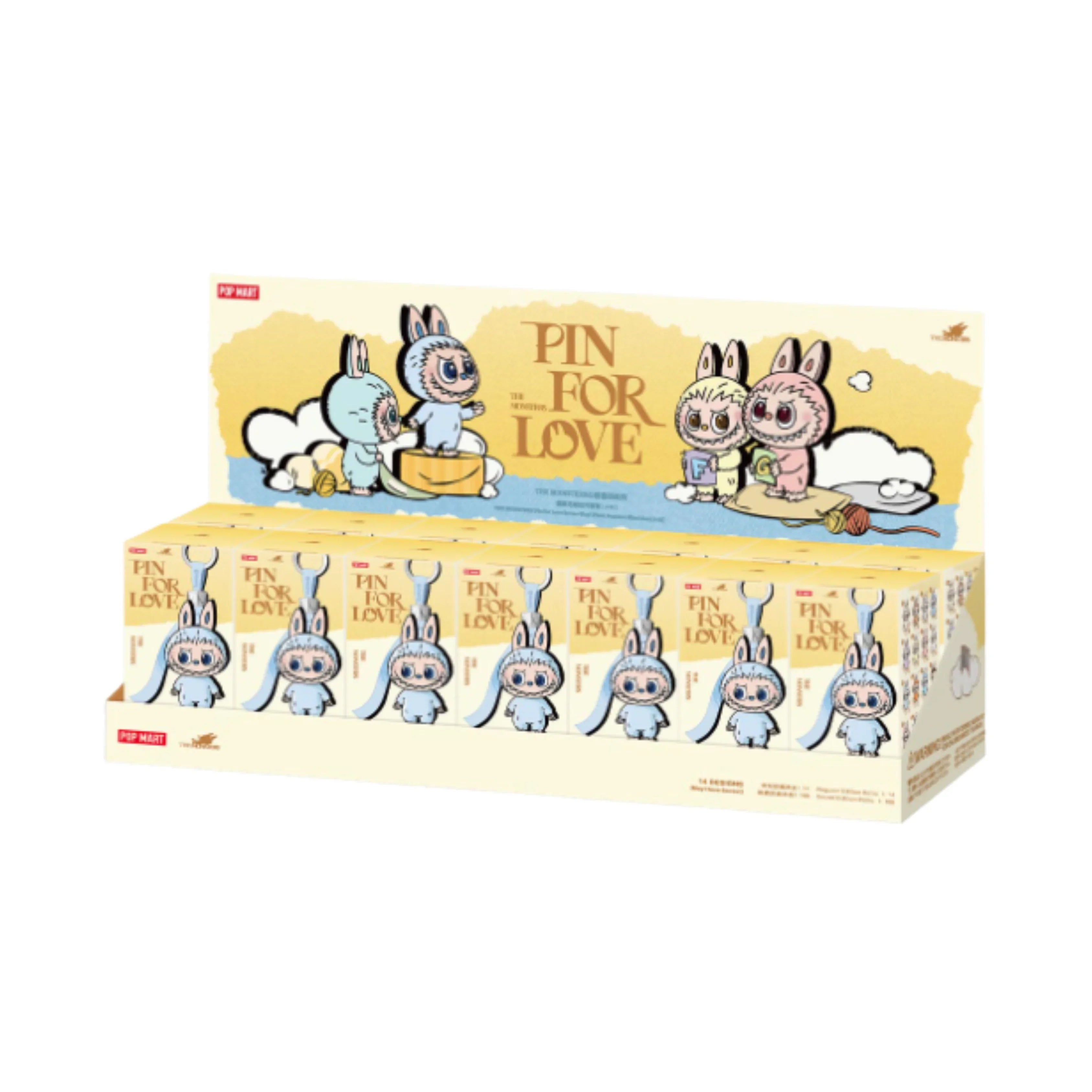 Pop Mart Labubu The Monsters Pin For Love (A-M) Case (14 Blind Box)