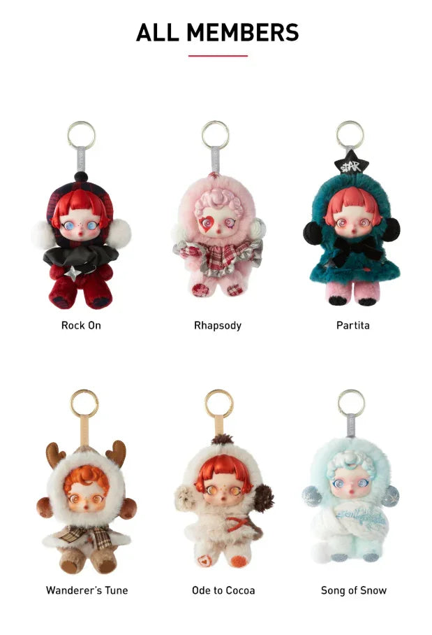 Pop Mart SKULLPANDA Winter Symphony Series Plush Figures