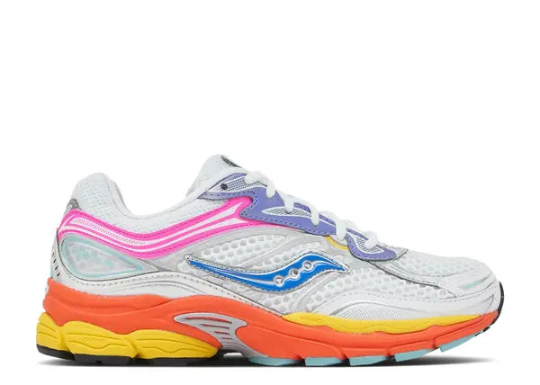 Saucony ProGrid Omni 9 White Multi Pink Orange Yellow
