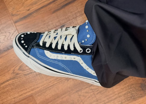 Vans LX Old Skool 36 Pearlized Pack Black Navy Outfit