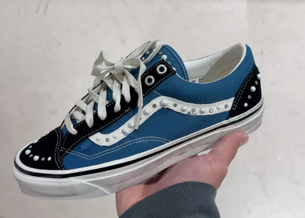 Vans LX Old Skool 36 Pearlized Pack Black Navy Outfit