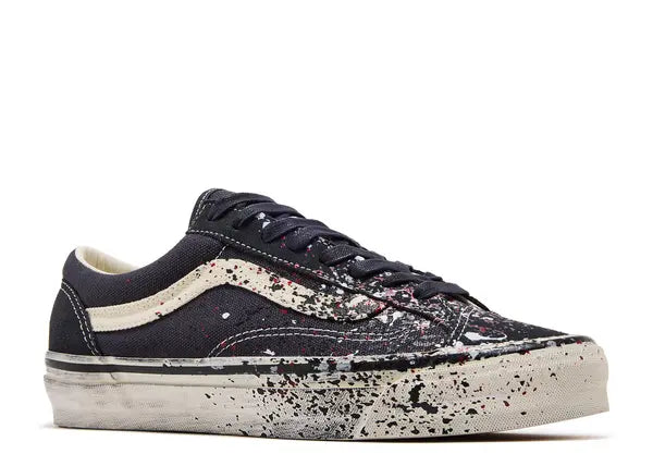Vans Premium Old Skool 36 Paint Splatter Charcoal Grey Front