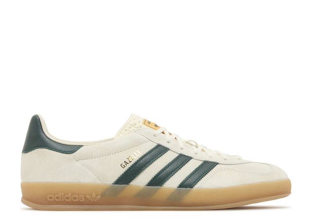Adidas Gazelle Indoor Cream White Collegiate Green Gum Side