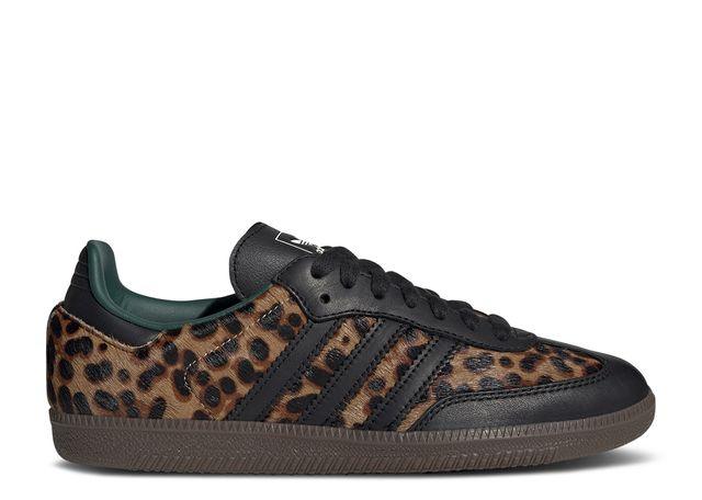 Adidas Samba OG Black Green Leopard