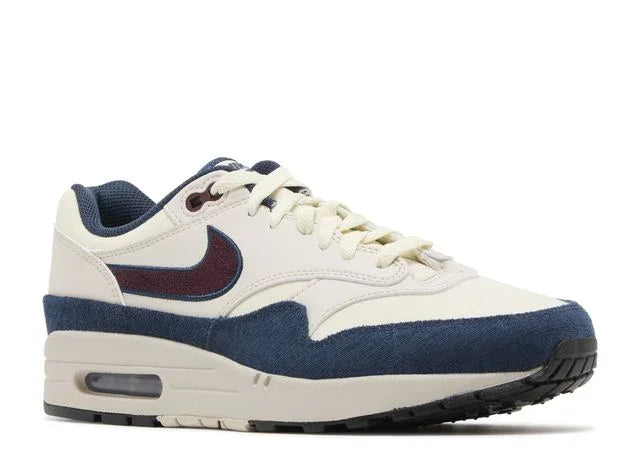 Nike Air Max 1 Coconut Milk Burgundy Crush Navy Front