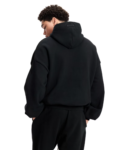 Fear of God Essentials Arch Logo Hoodie Jet Black Outfit