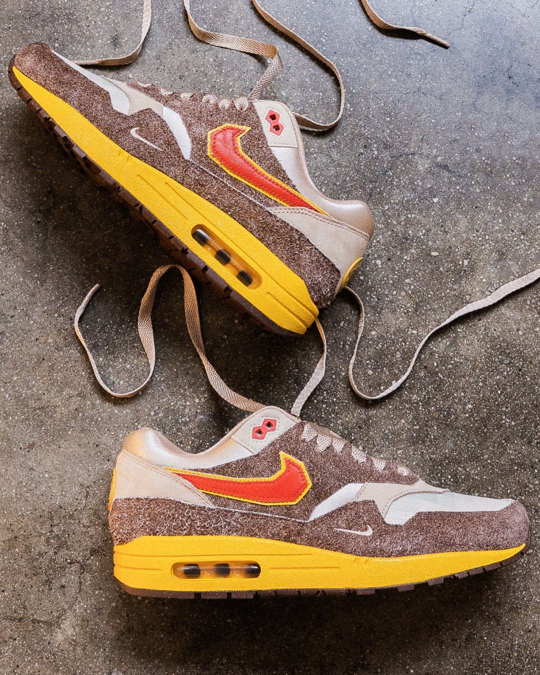 Nike Air Max 1 .Swoosh Low Poly Big Head Origins Laces