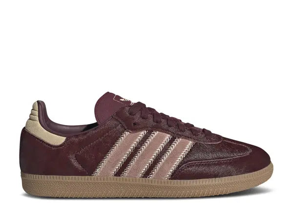 Adidas Samba OG Maroon Sand Strata Pony