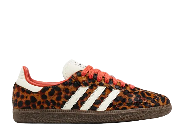 Adidas Samba OG Preloved Red Leopard Side