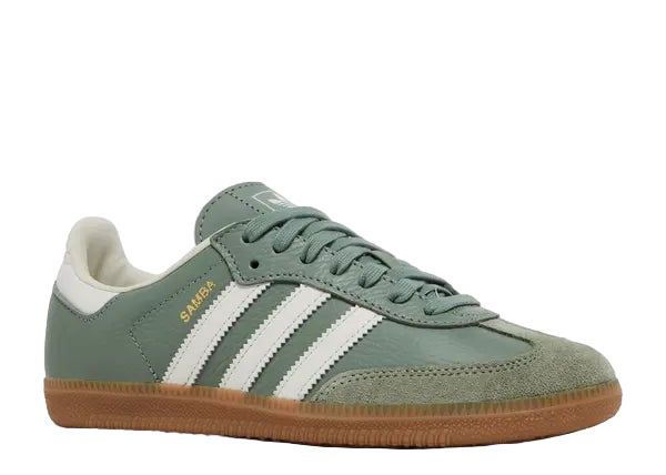 Adidas Samba OG Silver Green Front