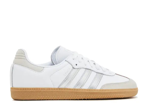 Adidas Samba OG White Silver Metallic Grey Back