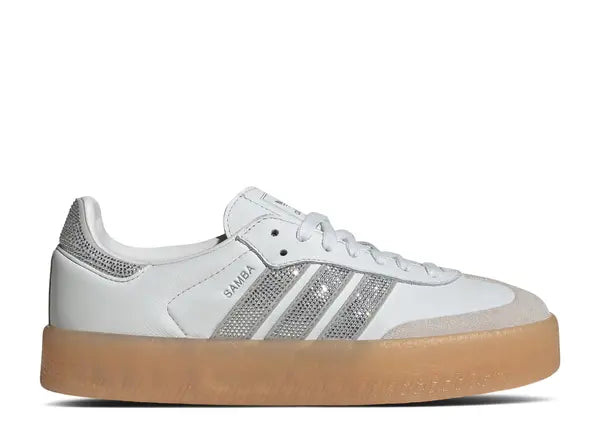 Adidas Sambae Rhinestone Crystal White Silver