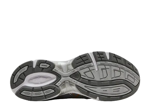 Asics Gel-1130 Cement Grey Rust Orange Bottom