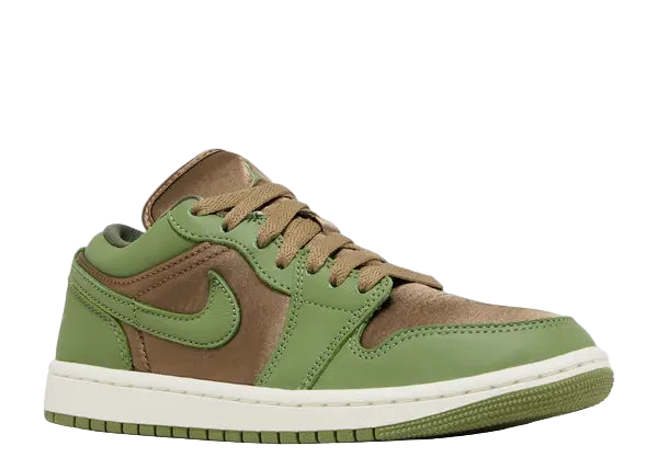 Jordan 1 Low SE Brown Kelp Sky Light Olive Front