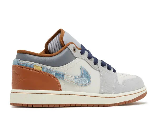Jordan 1 Low SE Phantom Repaired Denim Swoosh Back