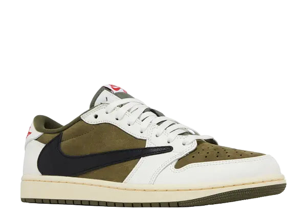 Jordan 1 Low Travis Medium Olive Front