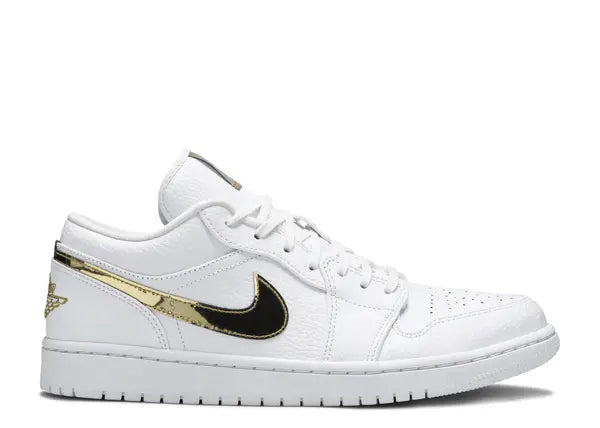 Jordan 1 Low White Metallic Gold