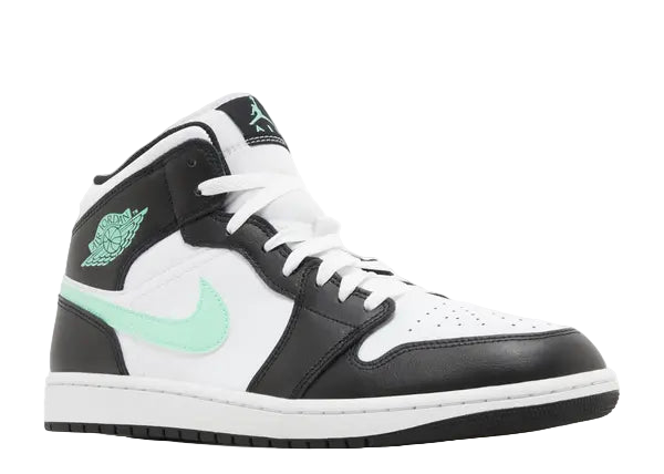 Jordan 1 Mid Green Glow Front