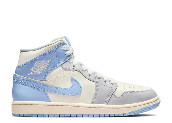 Jordan 1 Mid Psychic Blue Sail Coconut Milk