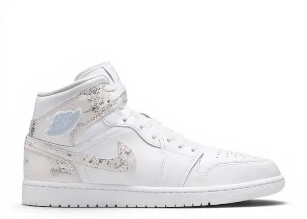 Jordan 1 Mid SE Distressed White Field Silver