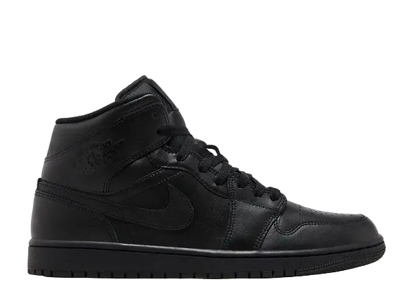 Jordan 1 Mid Triple Black Side