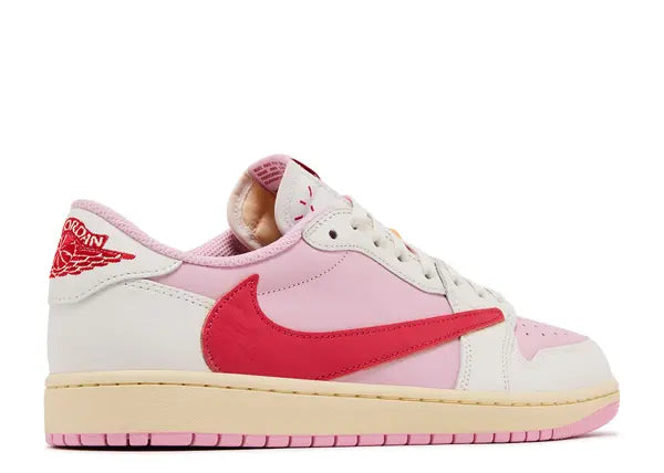 Jordan 1 Retro Low OG SP Travis Scott Sail Tropical Pink Back