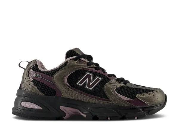 New Balance 530 Black Metallic Plum Brown