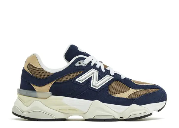 New Balance 9060 Navy Mushroom (GS) Side
