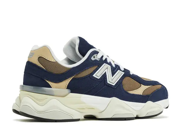 New Balance 9060 Navy Mushroom (GS) Back