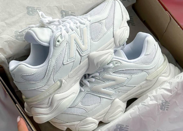 New Balance 9060 Triple White Outfit