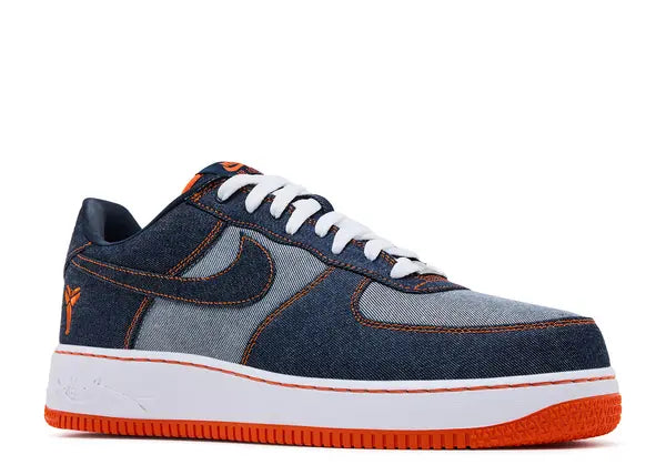 Nike Air Force 1 Low Proto Kobe Bryant Denim Obsidian Safety Orange Front