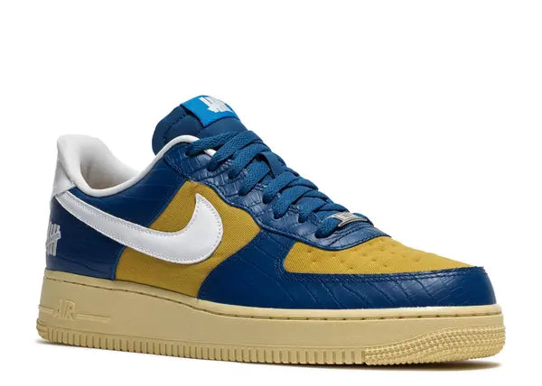 Nike Air Force 1 Low SP Undefeated 5 On It Blue Yellow Croc Front