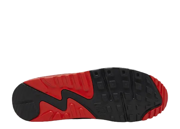 Nike Air Max 90 Anthracite Mythic Red Bottom