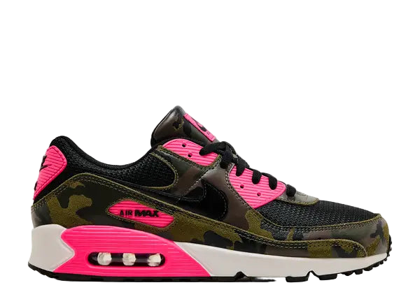 Nike Air Max 90 Camo Pack Sequoia Hyper Pink Side