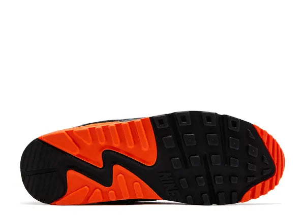 Nike Air Max 90 Summit White Safety Orange Dark Smoke Grey Smoke Grey Bottom