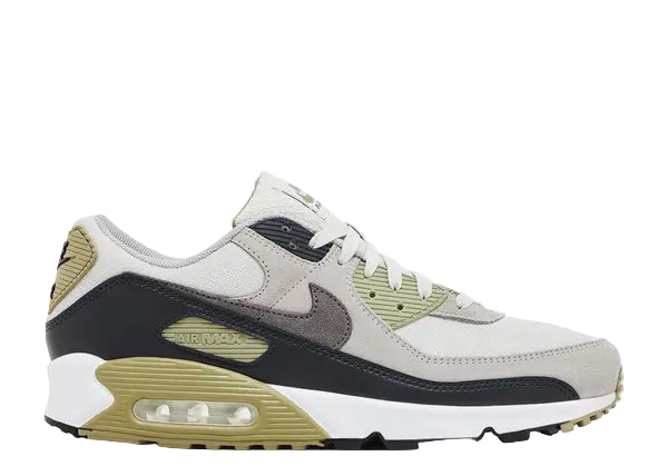 Nike Air Max 90 White Light Bone Neutral Olive Cave Stone Side