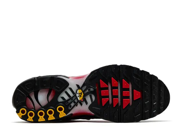 Nike Air Max Plus Pure Platinum University Red Black White Bottom