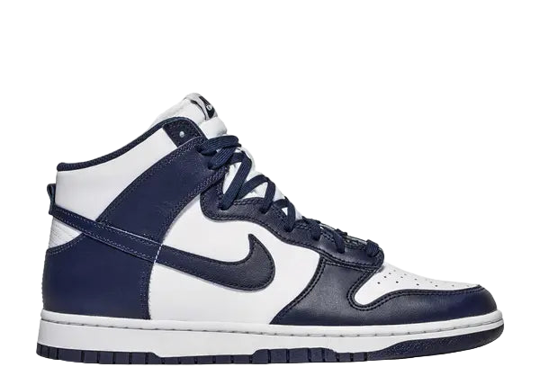 Nike Dunk High Midnight Navy Side