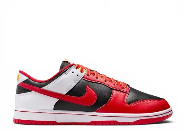 Nike Dunk Low Retro Black White University Red