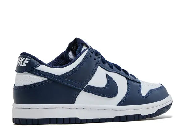 Nike Dunk Low White Midnight Navy Back