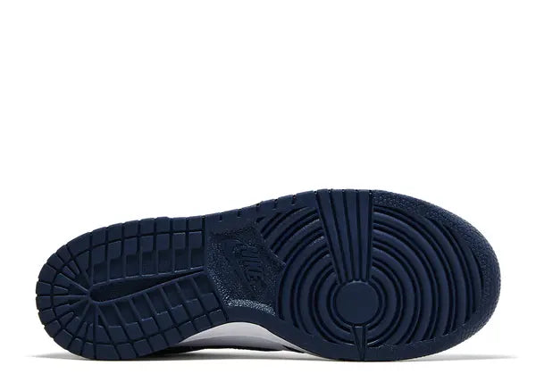 Nike Dunk Low White Midnight Navy Bottom