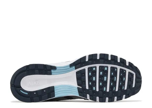 Nike P-6000 Armory Navy Flat Silver Bottom