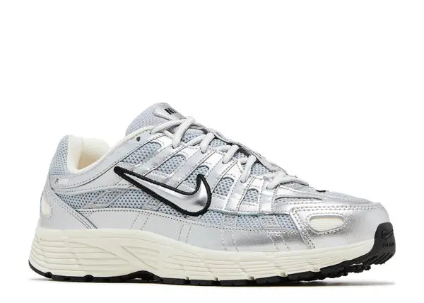 Nike P-6000 Metallic Silver Black (GS) Front