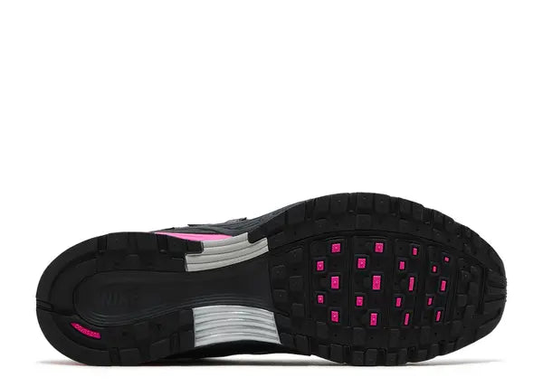 Nike P-6000 Pink Blast Metallic Silver Black Bottom