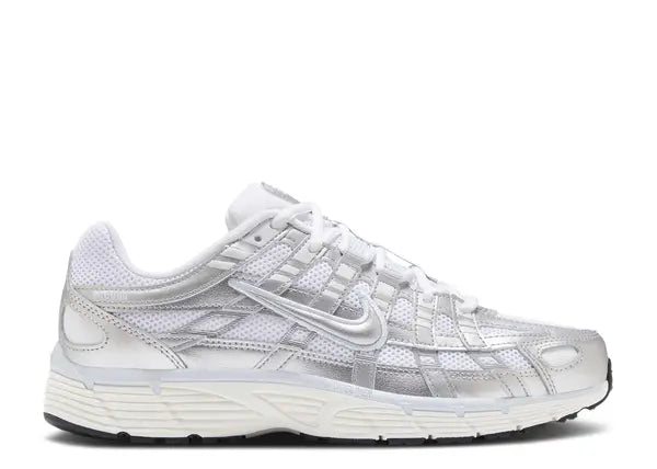 Nike P-6000 White Blue Tint Sail Metallic Silver Side