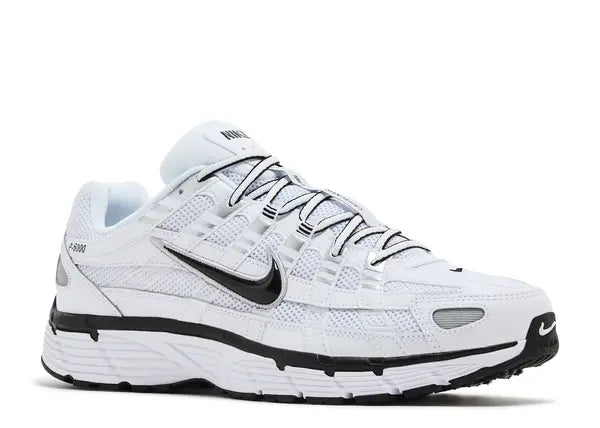 Nike P-6000 White Metallic Silver Black Front